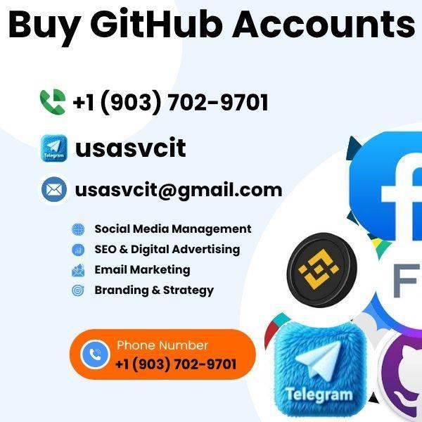 Buy Top GitHub  Accounts With Clean History: 